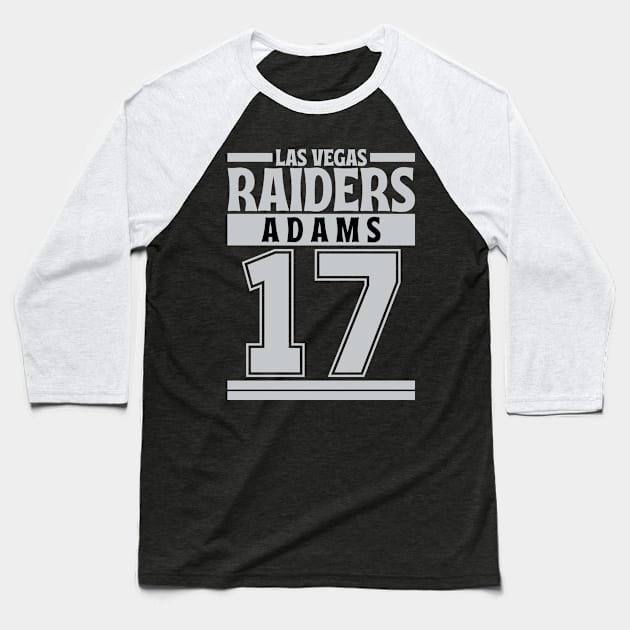 Las Vegas Raiders Adams 17 Edition 3 Baseball T-Shirt by Astronaut.co